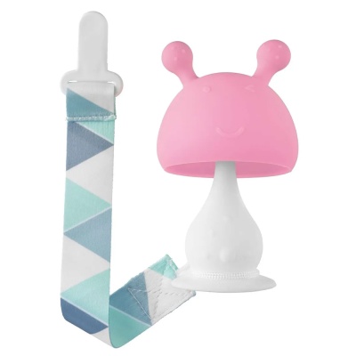 Прорезыватель силиконовый на держателе Mushroom Roxy-Kids RST-001-P 1